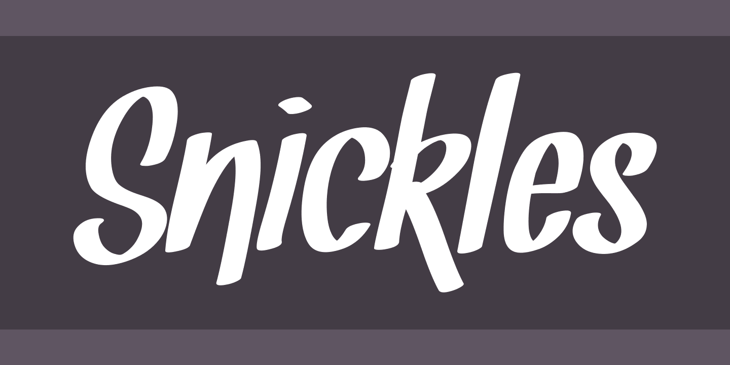 Snickles Font preview